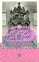 Load image into Gallery viewer, Vintage Church Interiors Postcard Art Collage - Naomi Vona Art
