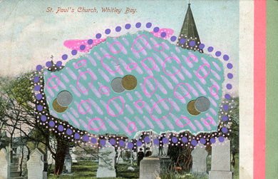 Whitley Bay Vintage Postcard Art - Naomi Vona Art