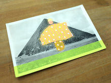 Load image into Gallery viewer, The Pyramid Of Cheops Vintage Postcard Art Collage - Naomi Vona Art
