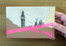 Load image into Gallery viewer, Vintage Mixed Media Art Collage Of London - Naomi Vona Art

