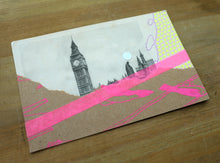 Load image into Gallery viewer, Vintage Mixed Media Art Collage Of London - Naomi Vona Art
