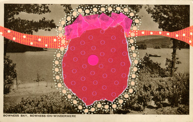 Vintage Bowness Bay Postcard Art - Naomi Vona Art