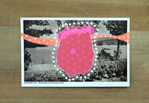 Vintage Bowness Bay Postcard Art - Naomi Vona Art