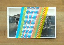 画像をギャラリービューアに読み込む, Abstract Collage Art On Vintage Lakeview Postcard - Naomi Vona Art
