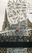 画像をギャラリービューアに読み込む, Abstract Art Collage Composition On Vintage Cathedral Postcard - Naomi Vona Art
