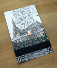 Load image into Gallery viewer, Abstract Art Collage Composition On Vintage Cathedral Postcard - Naomi Vona Art
