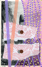 Charger l&#39;image dans la galerie, Rose Pink And Lilac Art Collage On Vintage Landscape Postcard - Naomi Vona Art
