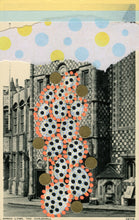 Load image into Gallery viewer, Contemporary Abstract Art Collage On Retro Postcard - Naomi Vona Art
