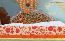 Load image into Gallery viewer, Vintage Volcan Vesuvio Postcard Mixed Media Art Collage - Naomi Vona Art
