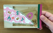 Carica l&#39;immagine nel visualizzatore di Gallery, Light Pink And Green Art Collage On Retro Postcard - Naomi Vona Art
