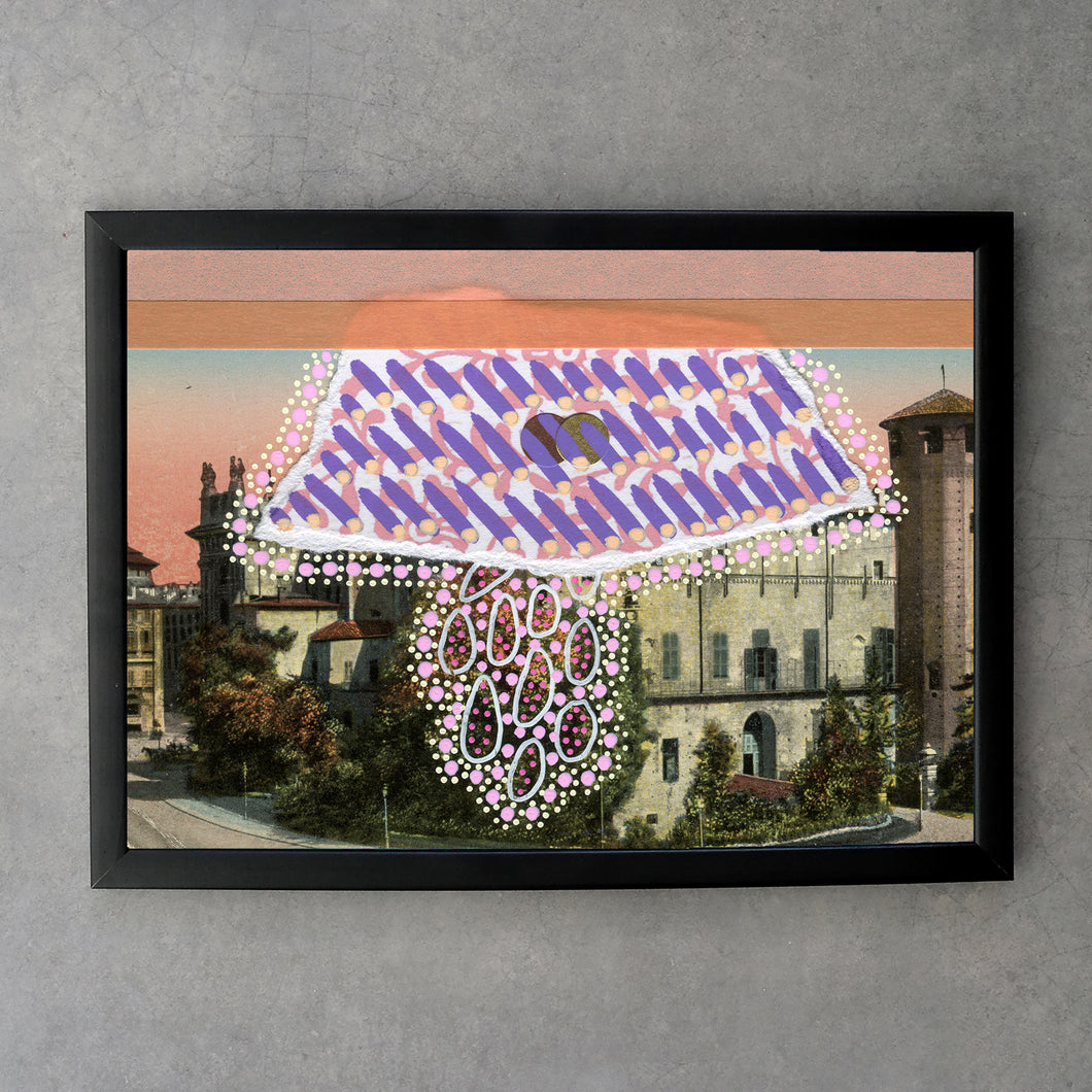 Pink Purple Custom Fine Art Print Collage - Naomi Vona Art