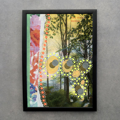 Pastel Floral Abstract Collage Fine Art Print - Naomi Vona Art