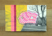 将图片加载到图库查看器，Yellow Red Art Collage On Retro Postcard - Naomi Vona Art
