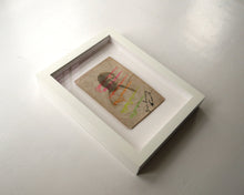 Load image into Gallery viewer, Vintage Young Smiling Girl Collage Art Framed - Naomi Vona Art

