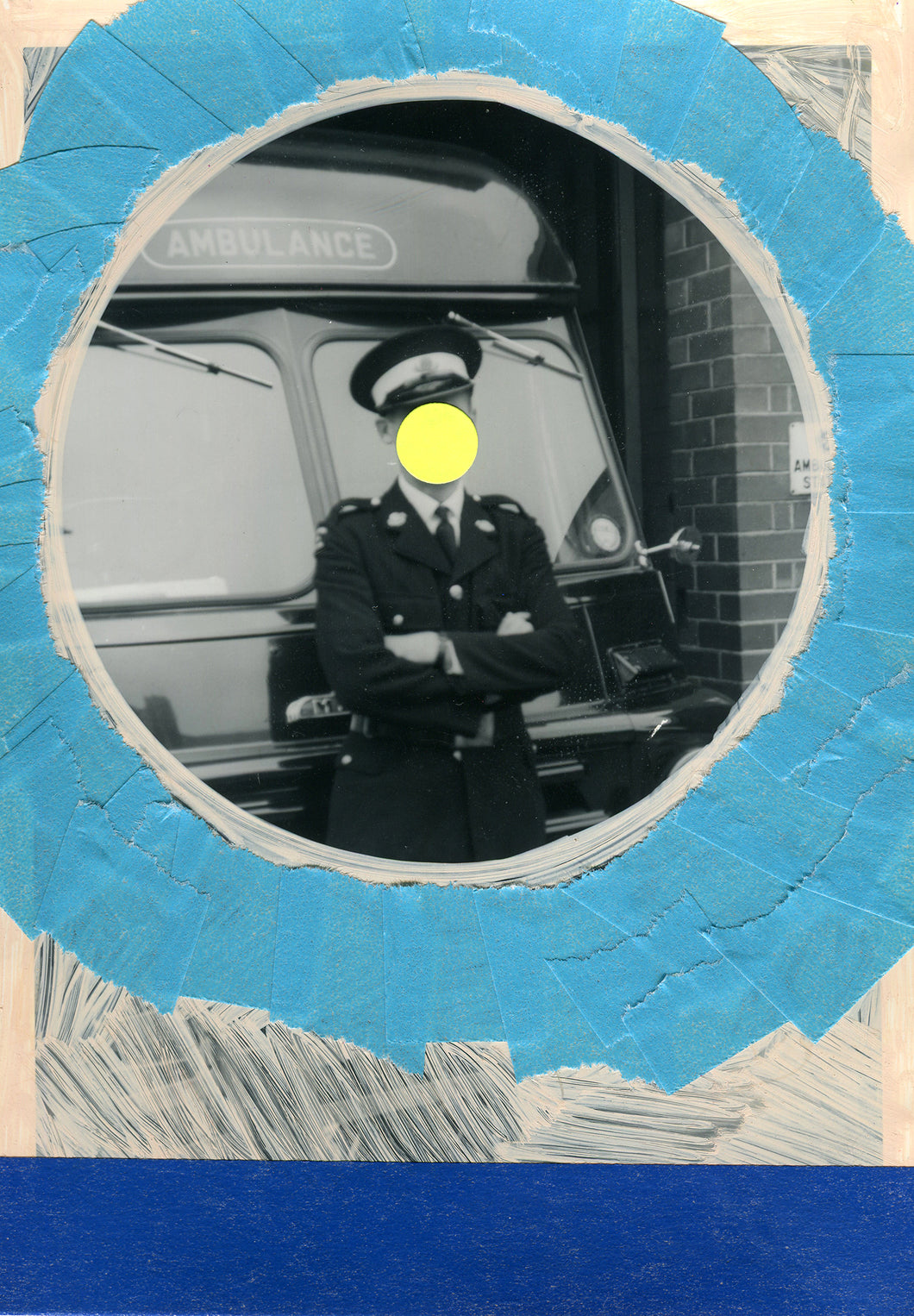 Vintage Policeman Photography Art Collage - Naomi Vona Art