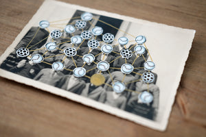Dada Conceptual Art Collage On Retro Group Photography - Naomi Vona Art