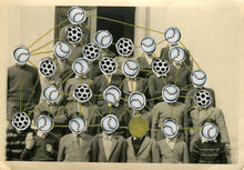 Carica l&#39;immagine nel visualizzatore di Gallery, Dada Conceptual Art Collage On Retro Group Photography - Naomi Vona Art
