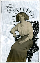 Cargar imagen en el visor de la galería, Funny Altered Vintage Woman Portrait Art - Naomi Vona Art
