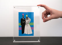 Charger l&#39;image dans la galerie, Vintage Wedding Couple Art Collage - Naomi Vona Art
