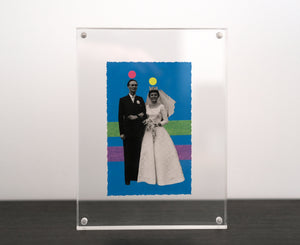 Vintage Wedding Couple Art Collage - Naomi Vona Art
