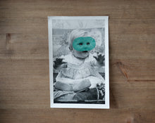Load image into Gallery viewer, Vintage Masked Baby Portrait Photo Art - Naomi Vona Art
