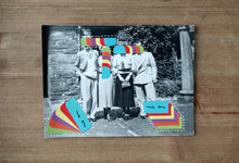 Load image into Gallery viewer, Altered Vintage Group Shot Art Collage - Naomi Vona Art
