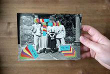 Cargar imagen en el visor de la galería, Altered Vintage Group Shot Art Collage - Naomi Vona Art
