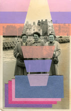 Cargar imagen en el visor de la galería, Altered Vintage Photo Of Smiling Women - Naomi Vona Art
