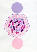将图片加载到图库查看器，Lilac And Pink Abstract Art Composition - Naomi Vona Art
