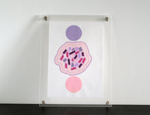Cargar imagen en el visor de la galería, Lilac And Pink Abstract Art Composition - Naomi Vona Art
