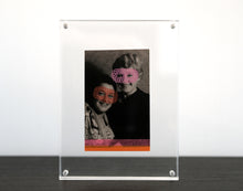 Load image into Gallery viewer, Vintage Smiling Masked Woman Art Collage - Naomi Vona Art
