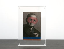 Load image into Gallery viewer, Vintage Man With Pipe Art Collage - Naomi Vona Art
