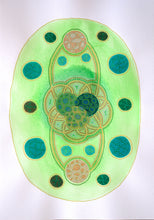 将图片加载到图库查看器，Neon And Mint Green Abstract Collage Composition - Naomi Vona Art
