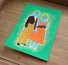 Carica l&#39;immagine nel visualizzatore di Gallery, Retro Couple Portrait Art Collage - Naomi Vona Art
