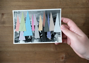 Paper Art Collage Composition On Vintage Photo - Naomi Vona Art