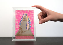 画像をギャラリービューアに読み込む, Neon Pink Collage Art On Vintage Girl Portrait - Naomi Vona Art

