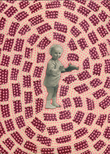 Carica l&#39;immagine nel visualizzatore di Gallery, Altered Vintage Baby Boy Studio Photo - Naomi Vona Art
