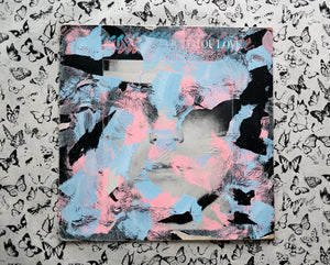 Salmon Pink And Light Blue LP Cover Art Collage - Naomi Vona Art