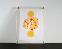 将图片加载到图库查看器，Yellow Red Abstract Art Collage - Naomi Vona Art
