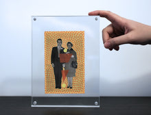 Load image into Gallery viewer, Retro Vintage Couple Portrait Art Collage - Naomi Vona Art
