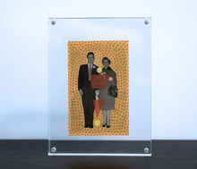 Charger l&#39;image dans la galerie, Retro Vintage Couple Portrait Art Collage - Naomi Vona Art
