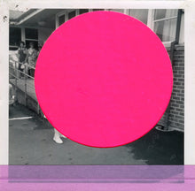 Charger l&#39;image dans la galerie, Neon Pink Abstract Collage On Vintage Photo - Naomi Vona Art
