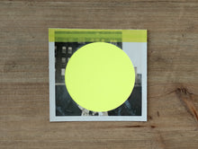 Cargar imagen en el visor de la galería, Neon Yellow Abstract Collage Art On Vintage Photo - Naomi Vona Art
