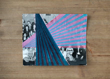 Cargar imagen en el visor de la galería, Abstract Washi Tape Collage On Vintage Group Photo - Naomi Vona Art

