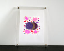 Cargar imagen en el visor de la galería, Purple Pink Abstract Organic Art Collage - Naomi Vona Art
