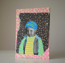 将图片加载到图库查看器，Vintage Baby Boy Art On Canvas - Naomi Vona Art
