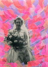 Load image into Gallery viewer, Wedding Photography Art Collage Of A Smiling Bride Portrait - Naomi Vona Art

