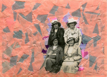 Load image into Gallery viewer, Handmade Collage On Retro Smiling Women Photo Art - Naomi Vona Art
