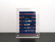 Charger l&#39;image dans la galerie, Altered Vintage Portrait Photo Decorated With Stripes - Naomi Vona Art
