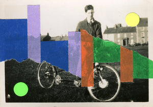 Bicycle Art Collage On Vintage Altered Photography - Naomi Vona Art